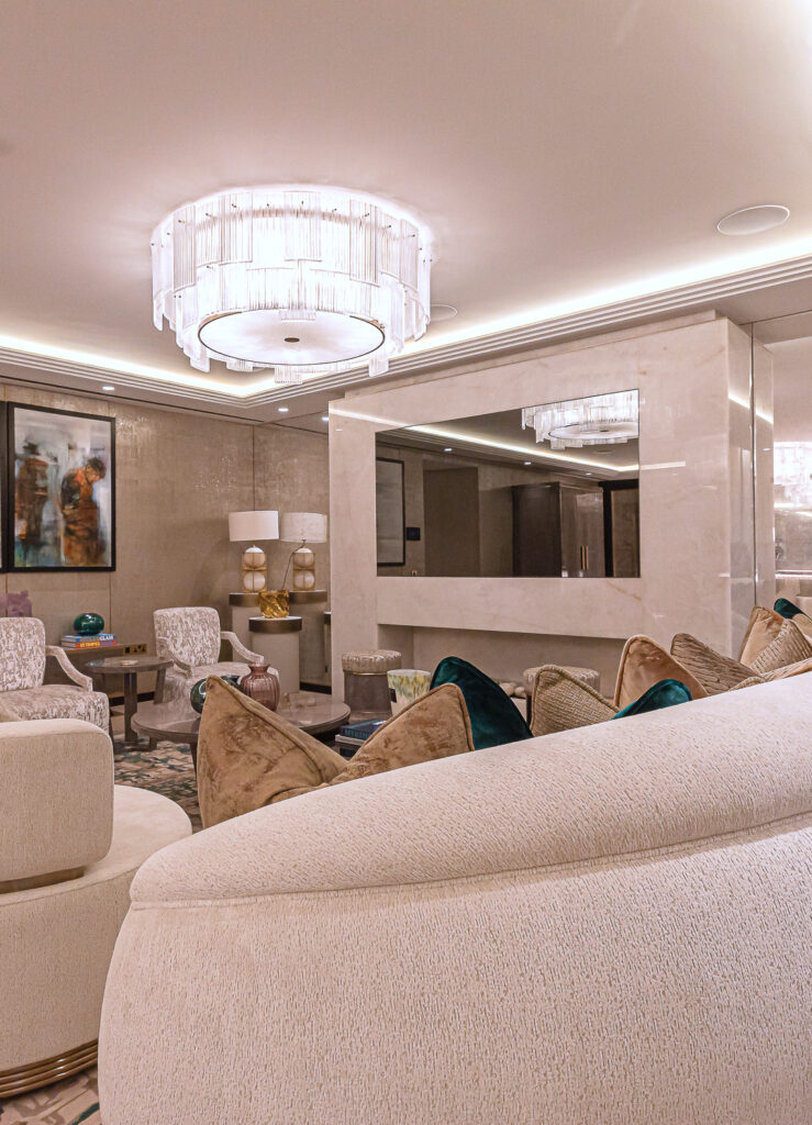 Luxury Mayfair apart with nudes and muted tone interior.